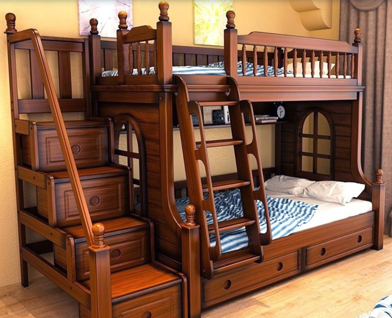 تخت دو طبقه چوبی نوجوان.jpg